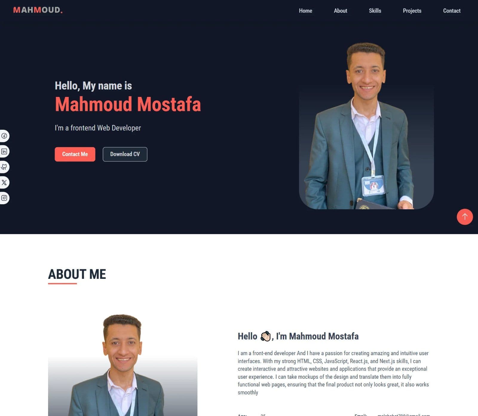 Personal Portfolio Website
