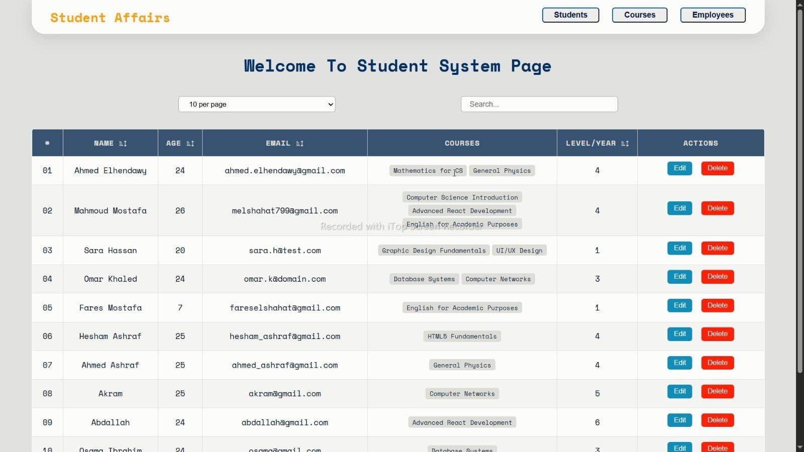 Students Affairs System